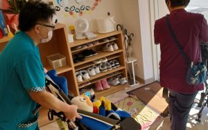 避難訓練をしました